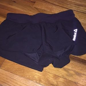 Black women’s Reebok Shorts.